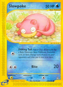 Carta Slowpoke (Aquapolis)