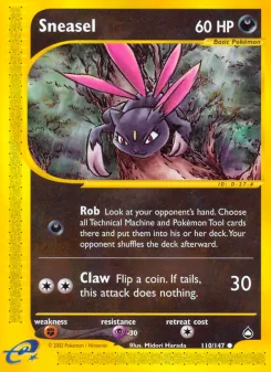 Carta Sneasel (Aquapolis)