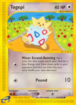 Carta Togepi (Aquapolis)