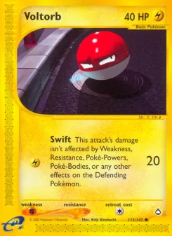 Carta Voltorb (Aquapolis)
