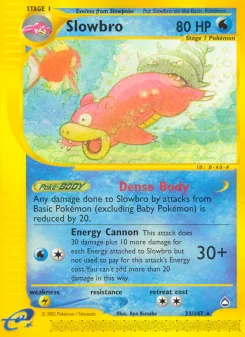 Carta Slowbro (Aquapolis)