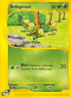 Carta Bellsprout (Aquapolis)