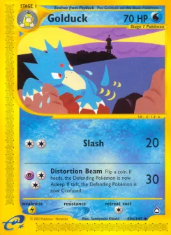 Carta Golduck (Aquapolis)