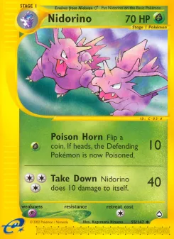 Carta Nidorino (Aquapolis)