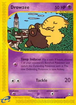 Carta Drowzee (Aquapolis)