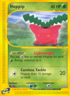 Carta Hoppip (Aquapolis)