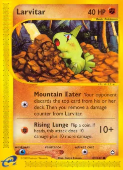 Carta Larvitar (Aquapolis)