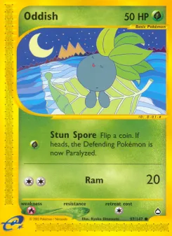Carta Oddish (Aquapolis)