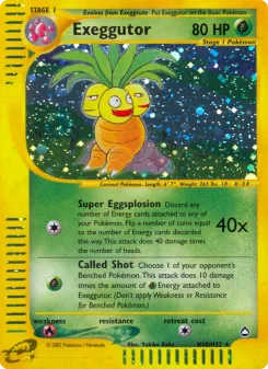 Carta Exeggutor (Aquapolis)