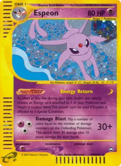 Carta Espeon (Aquapolis)