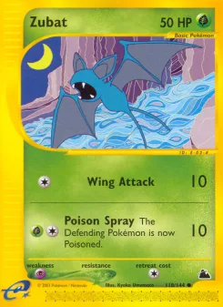 Carta Zubat (Skyridge)
