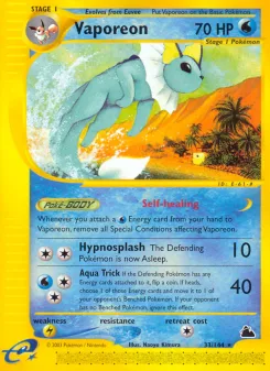 Carta Vaporeon (Skyridge)