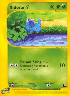 Carta Nidoran ♀ (Skyridge)