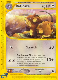 Carta Raticate (Skyridge)
