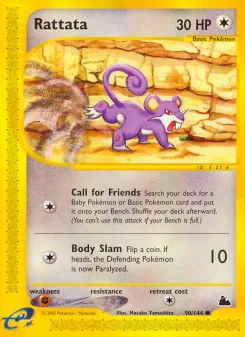 Carta Rattata (Skyridge)