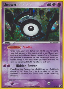 Carta Unown (EX Fuerzas Ocultas Unown)