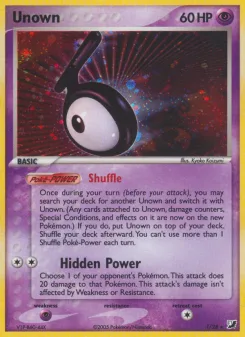 Carta Unown (EX Fuerzas Ocultas Unown)