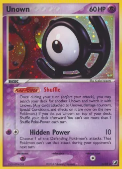 Carta Unown (EX Fuerzas Ocultas Unown)