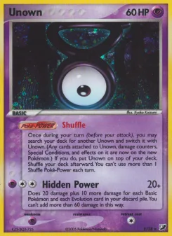 Carta Unown (EX Fuerzas Ocultas Unown)