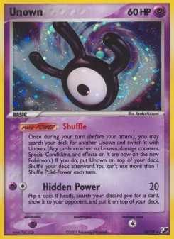 Carta Unown (EX Fuerzas Ocultas Unown)