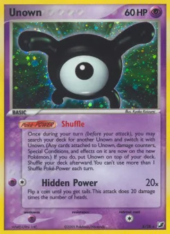 Carta Unown (EX Fuerzas Ocultas Unown)