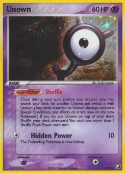 Carta Unown (EX Fuerzas Ocultas Unown)