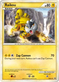 Carta Raikou (HGSS Black Star Promos)