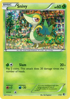 Carta Snivy (Colección de McDonald's 2011)