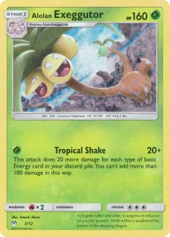 Carta Alolan Exeggutor (McDonald's Collection 2019)