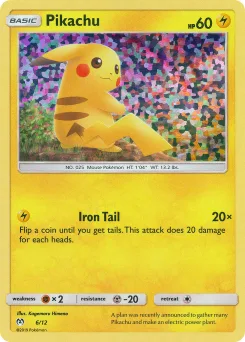 Carta Pikachu (McDonald's Collection 2019)