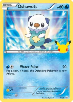 Carta Oshawott (Colección de McDonald's 2021)