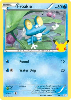 Carta Froakie (Colección de McDonald's 2021)