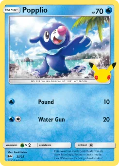 Carta Popplio (Colección de McDonald's 2021)