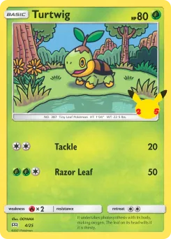 Carta Turtwig (Colección de McDonald's 2021)