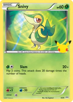 Carta Snivy (Colección de McDonald's 2021)