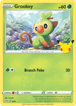 Carta Grookey (Colección de McDonald's 2021)