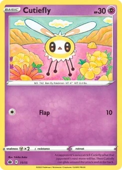 Carta Cutiefly (Colección de McDonald's 2022)