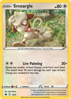 Carta Smeargle (Colección de McDonald's 2022)
