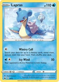 Carta Lapras (Colección de McDonald's 2022)