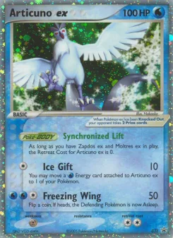 Carta Articuno ex (Nintendo Black Star Promos)