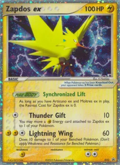 Carta Zapdos ex (Nintendo Black Star Promos)
