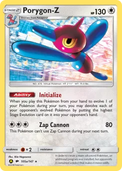 Carta Porygon-Z (Sombras Ardientes)