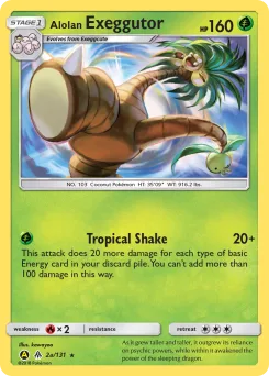Carta Alolan Exeggutor (Luz Prohibida)