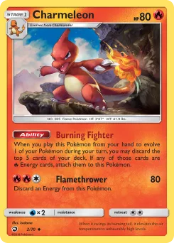Carta Charmeleon (Majestad De Dragones)