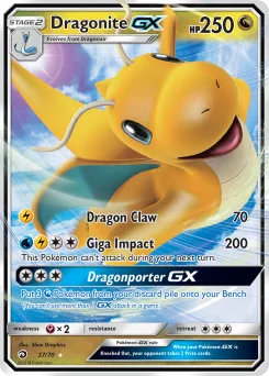 Carta Dragonite GX (Majestad De Dragones)