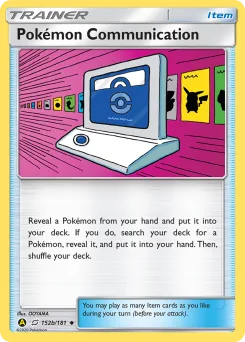 Carta Pokémon Communication (Unión de Aliados)