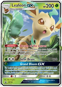 Carta Leafeon GX (SL Cartas de promoción)