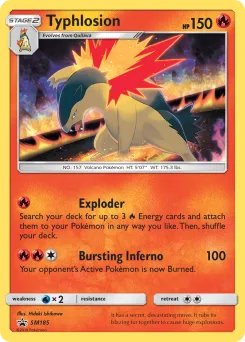 Carta Typhlosion (SL Cartas de promoción)