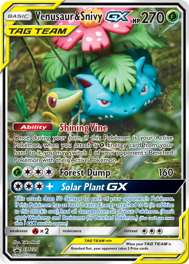 Venusaur y Snivy GX