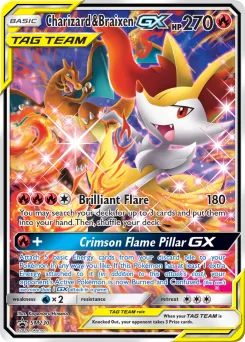 Carta Charizard y Braixen GX (SL Cartas de promoción)